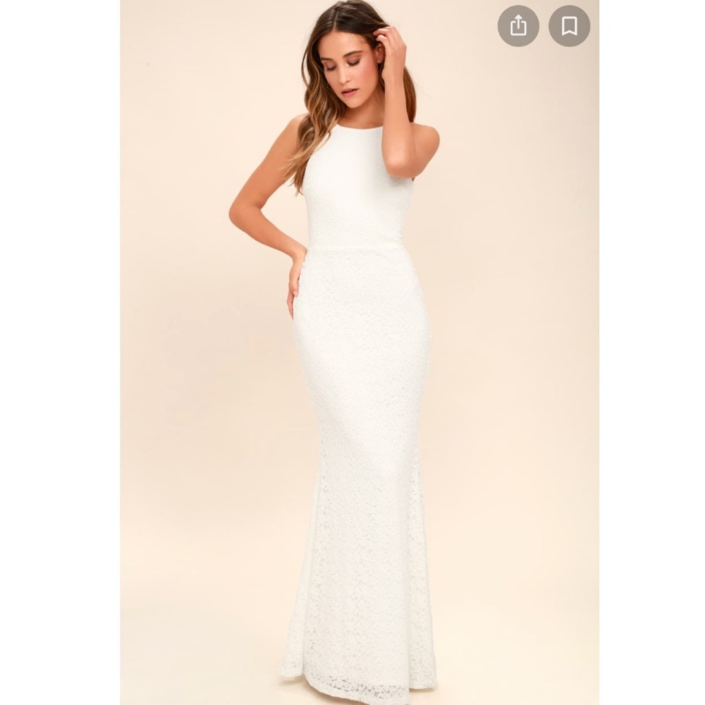 Lulus White Maxi Dress (Allure Ephemeral)